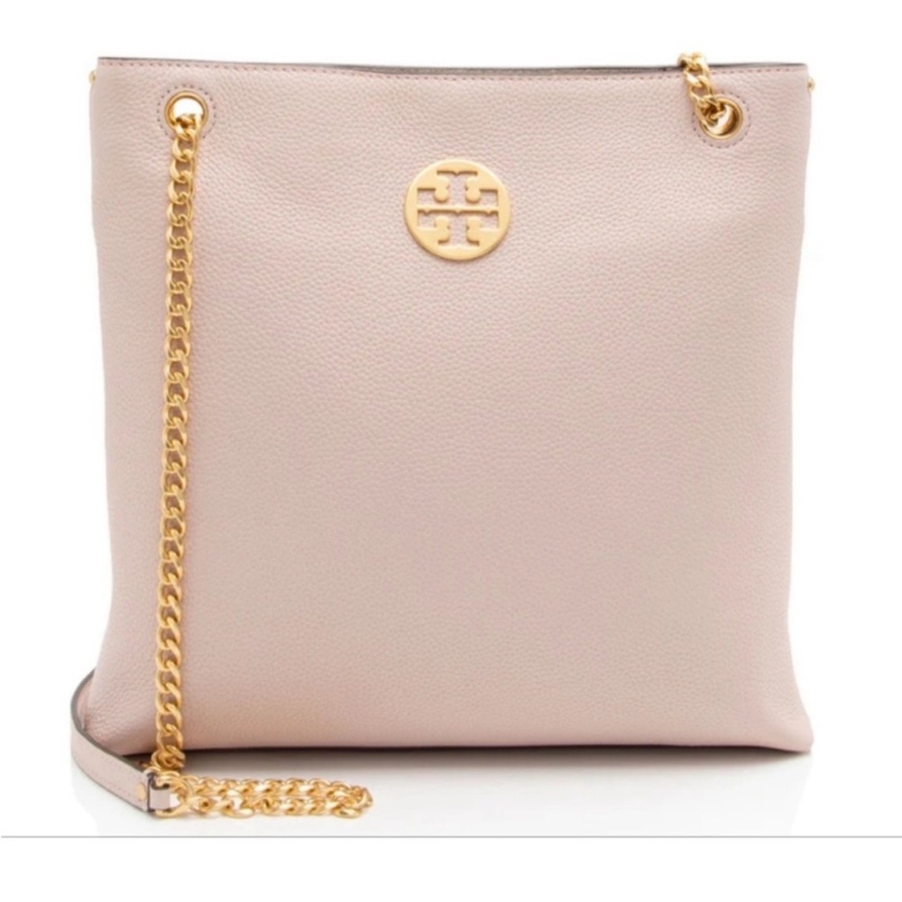 TORY BURCH Everly Swingpack Leather Shoulder Crossbody Bag PINK AUTHENTIC